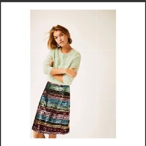 Anthropologie Sequin soiree skirt
